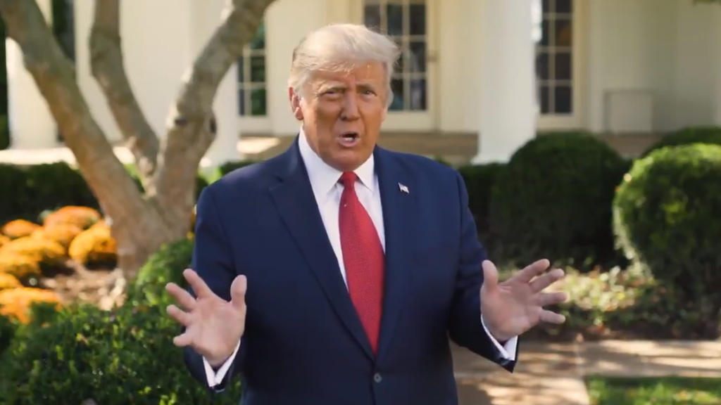 Contagiarse de COVID-19 fue una “bendición de Dios” para descubrir medicamento, asegura Donald Trump