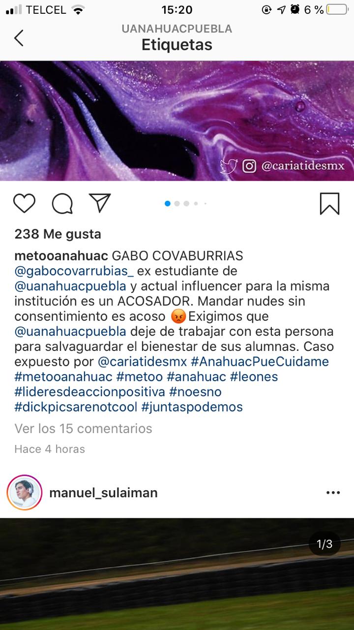 Denuncian por acoso a influencer y exalumno de Universidad Anáhuac Puebla - gabriel-covarrubias-03