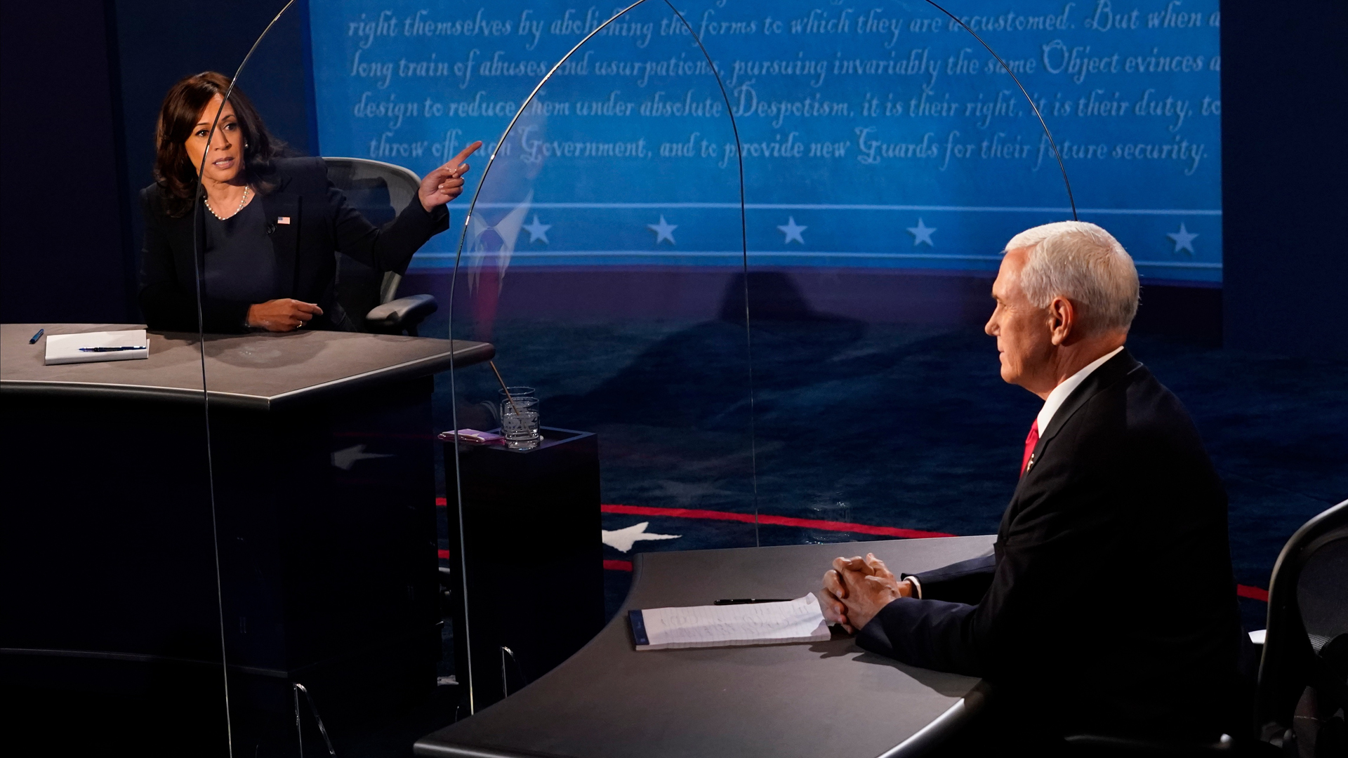 Trump llama 'monstruo' a Kamala Harris tras debate con Mike Pence - harris-vs-pence