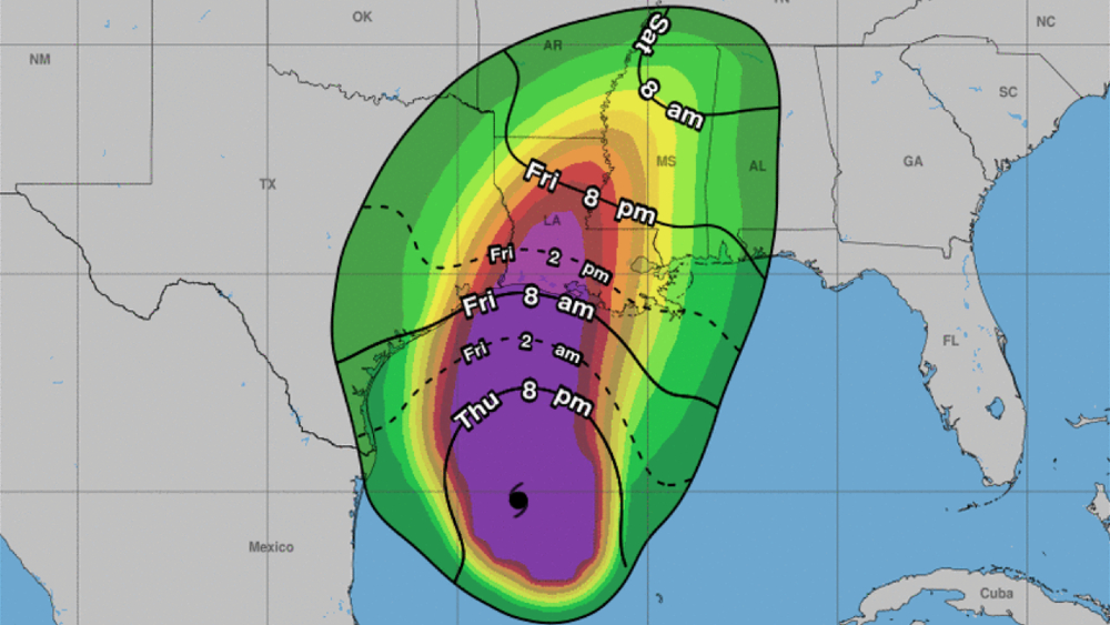 Delta se acerca a una una Luisiana muy castigada por los ciclones en 2020
