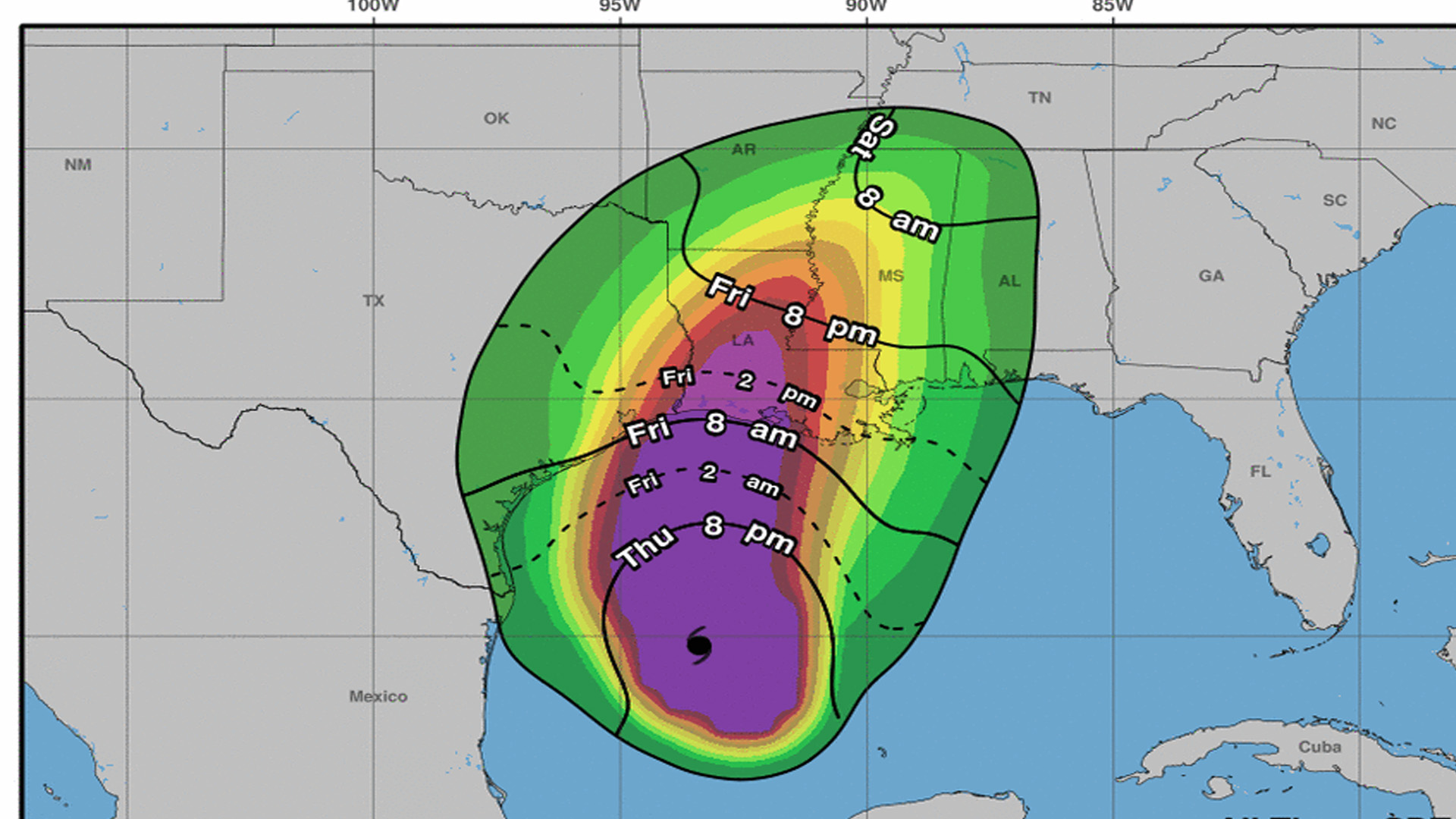 ‘Delta’ se fortalece y alcanza Categoría 3; lleva vientos sostenidos de 185 km/h