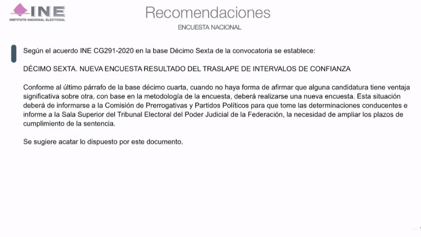 Empate técnico en la encuesta para elegir al nuevo presidente de Morena. Se irán a una segunda vuelta - ineencuestamor3