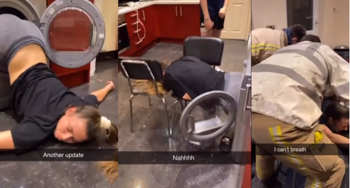 #Video Joven queda atrapada en secadora de ropa por horas al intentar cumplir reto viral #Video Joven queda atrapada en secadora de ropa por horas al intentar cumplir reto viral