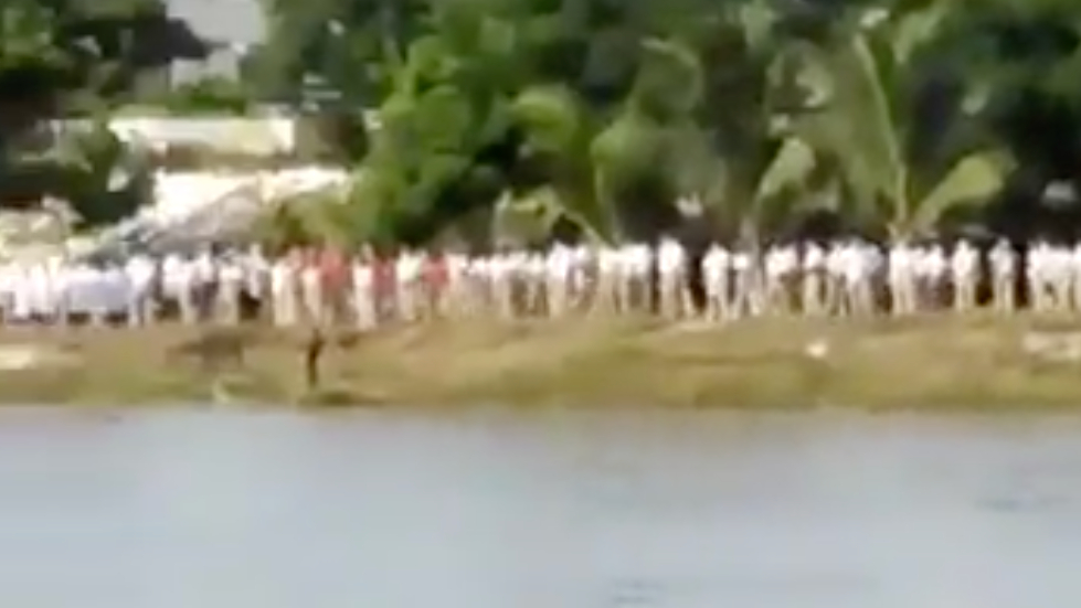 Ante llegada de caravana migrante, despliegan operativo federal a orillas del río Suchiate