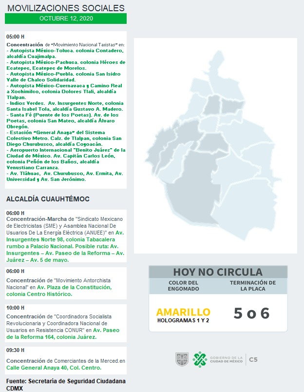 Taxistas protestan en la Ciudad de México; caravanas arriban a inmediaciones del Ángel de la Independencia - movilizaciones-1