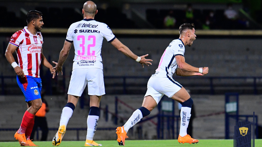 Pumas rescata el empate ante Chivas en C.U. Pumas rescata el empate ante Chivas en C.U.