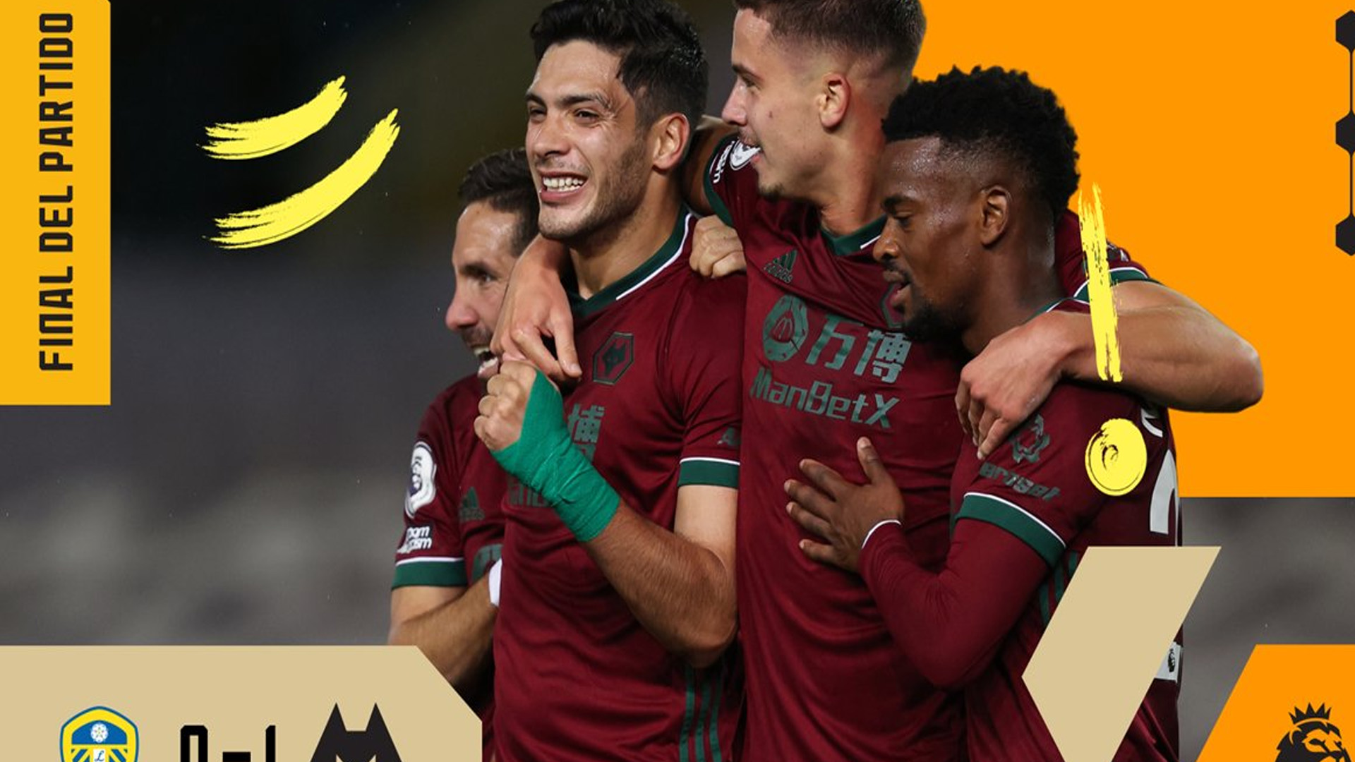 #Video Raúl Jiménez marca y le da a Wolves la victoria ante Leeds - rauljimenez