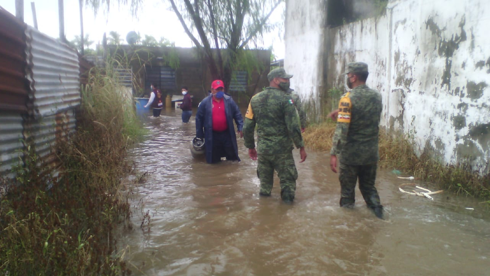 Más de 513 mil afectados por las lluvias en el sureste de México