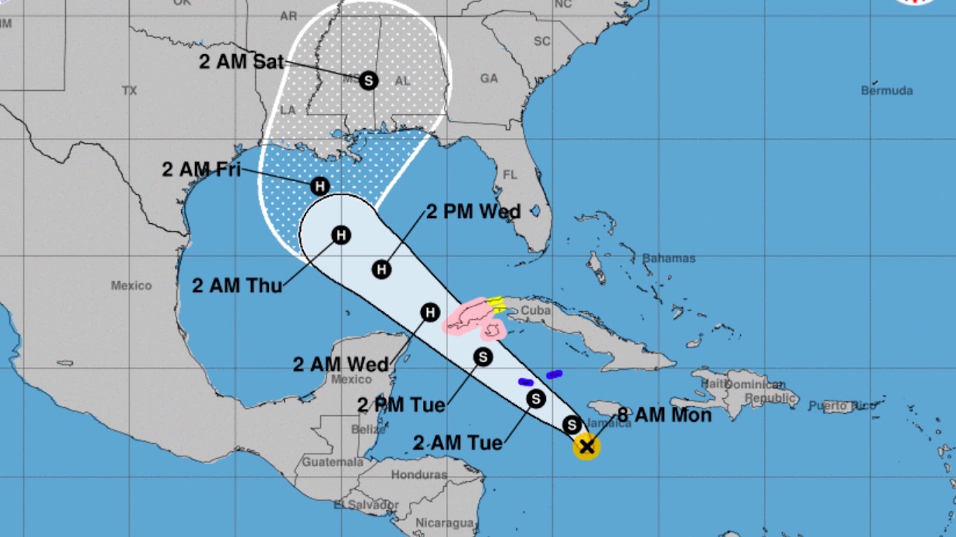 Se forma tormenta tropical Delta en el Caribe; avanza hacia el Golfo de México