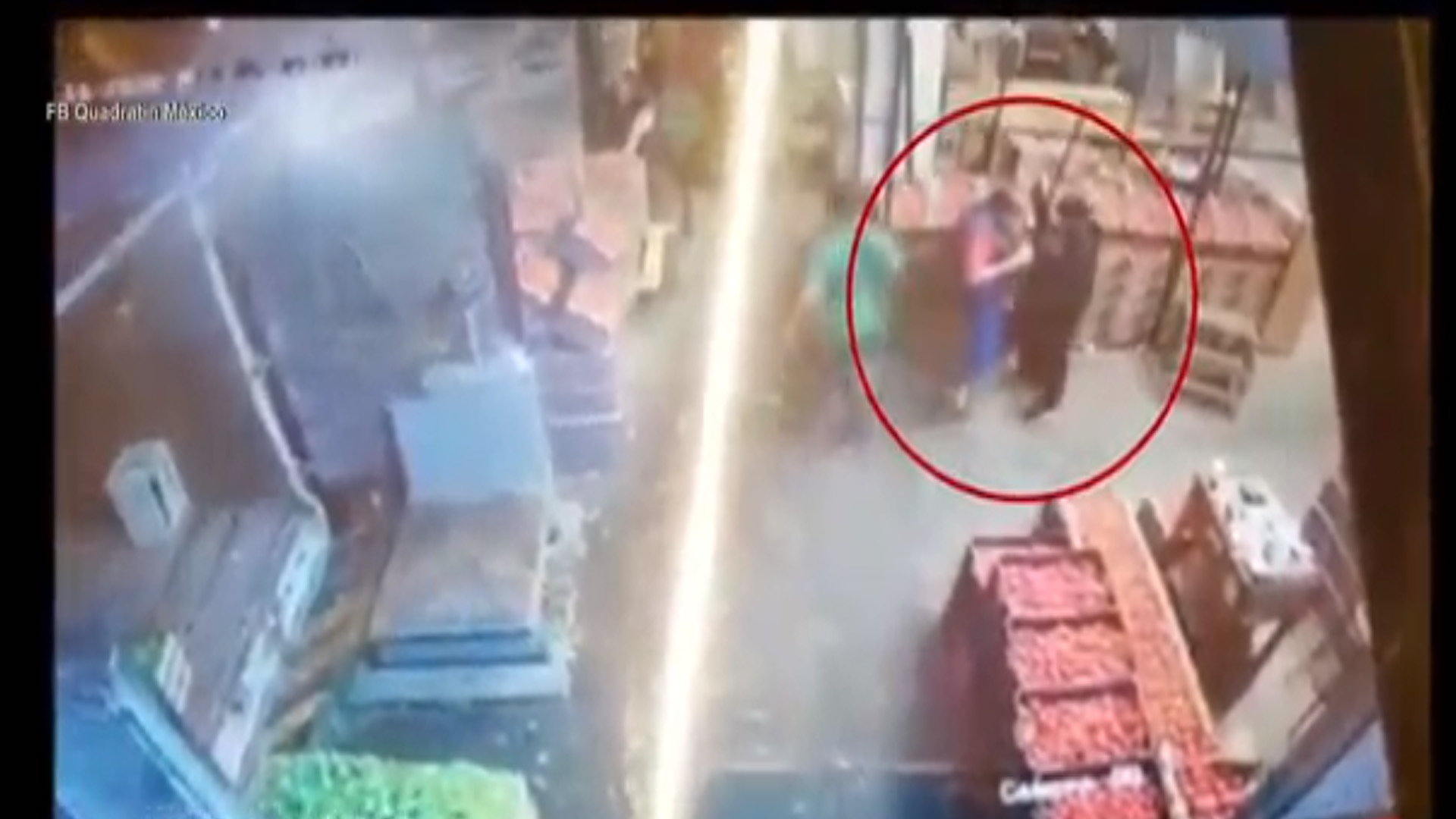 #Video Asaltan a trabajadores en bodega de la Central de Abasto