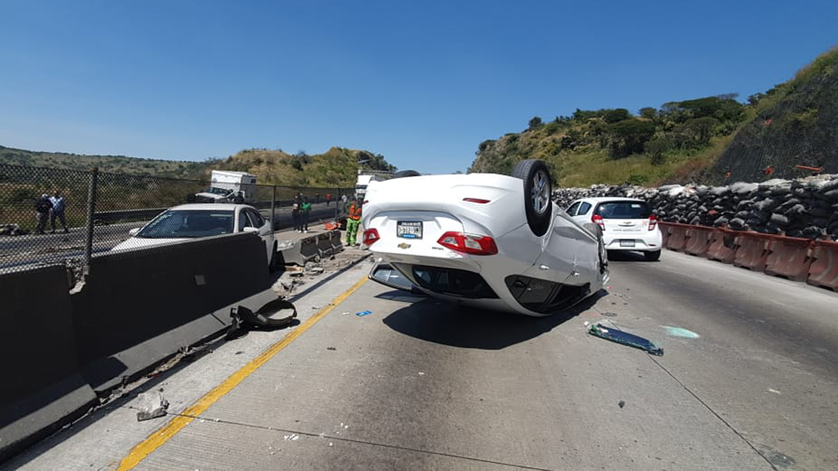‘El Mijis’ sufre accidente sobre la México-Querétaro