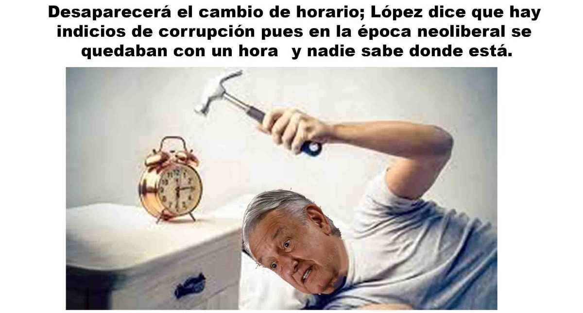 Ya ni adelanten su reloj Ya ni adelanten su reloj
