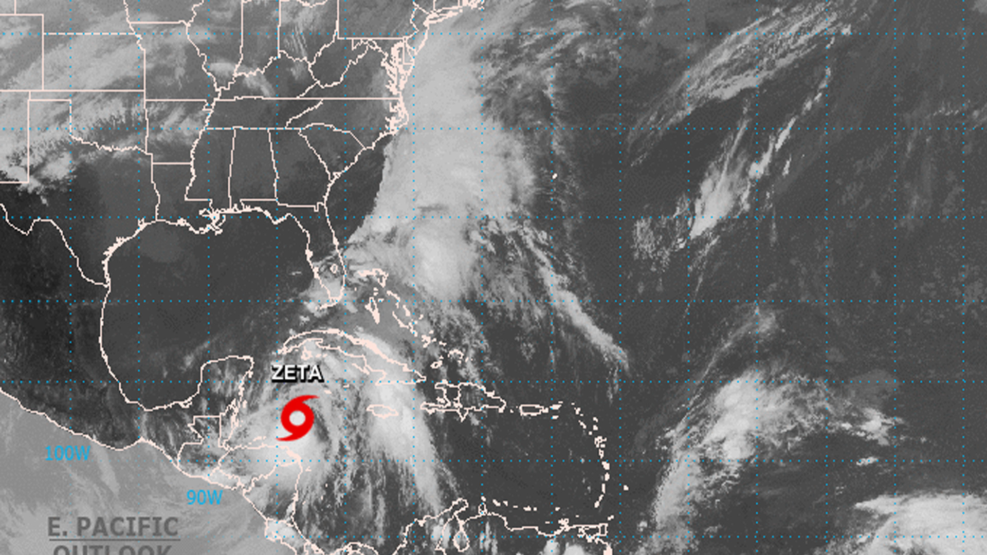 Tormenta tropical ‘Zeta’ se continúa fortaleciendo en su camino hacia Yucatán y Quintana Roo