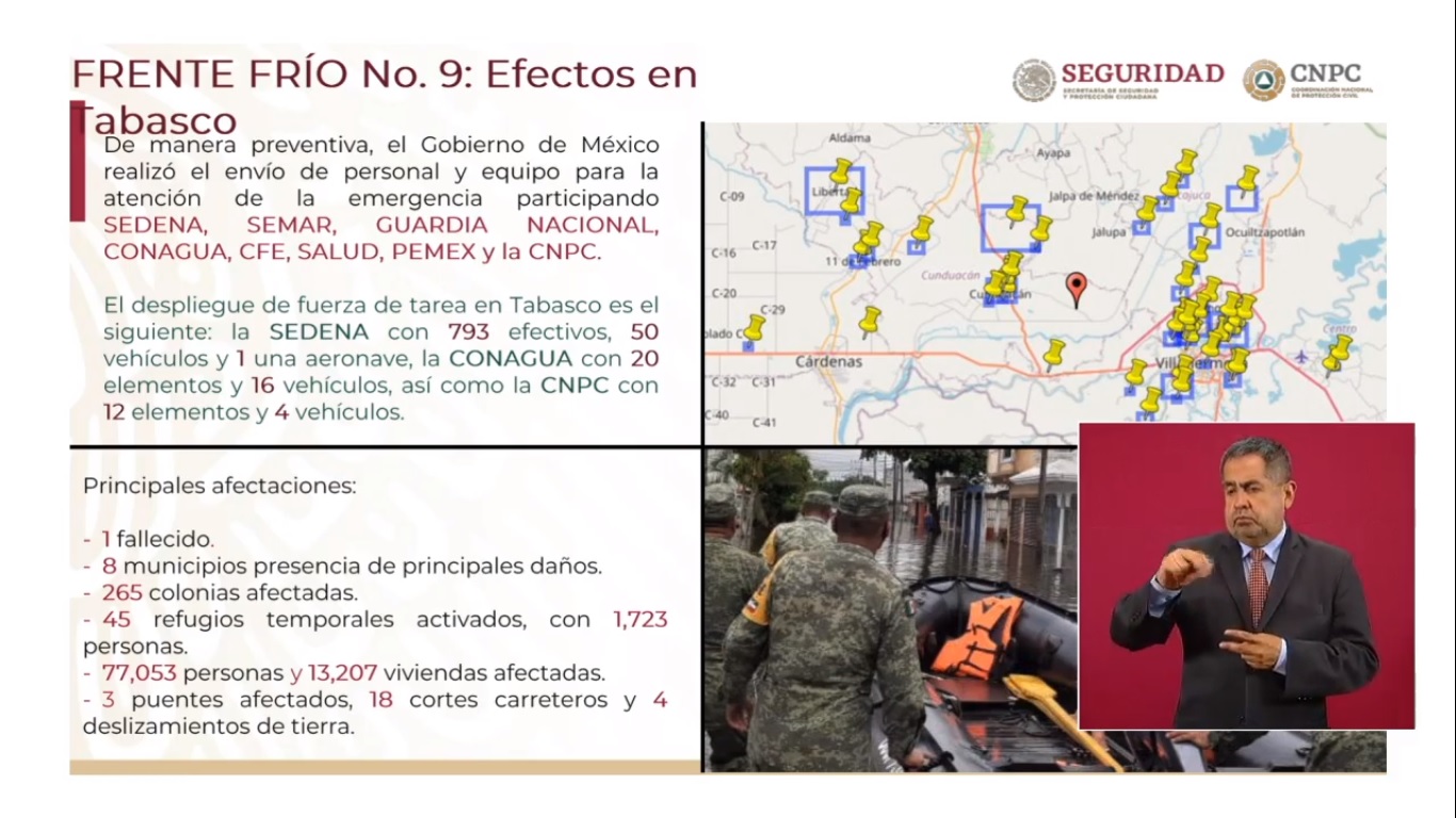 Lluvias por Frente Frío 9 en México marcaron récord histórico - afectaciones-por-lluvias-en-tabasco