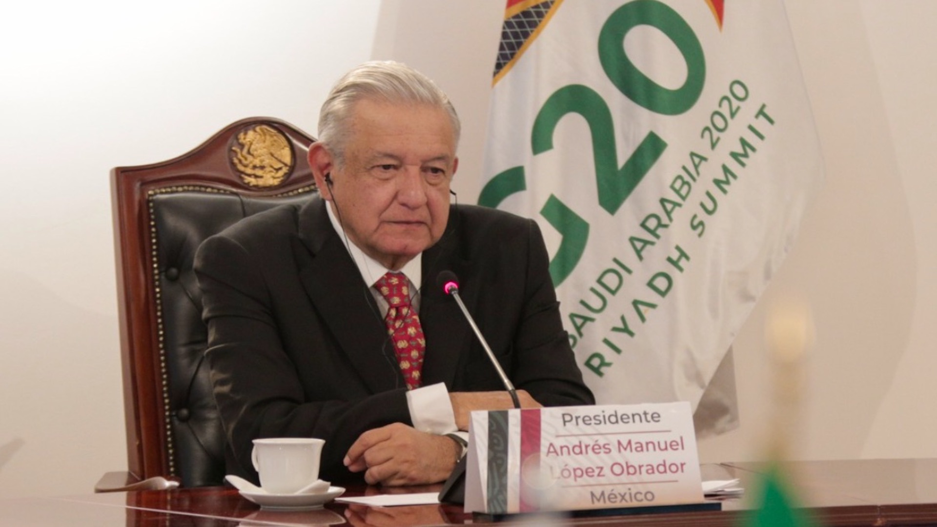 AMLO pide a líderes del G20 abandonar “tentación del confinamiento excesivo” ante pandemia de COVID-19