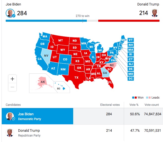 Joe Biden, electo presidente 46 de Estados Unidos - ap-biden