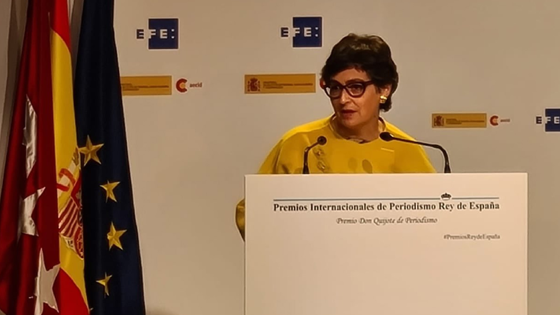 Ministra española de Asuntos Exteriores arriba a México; abordará con funcionarios asuntos políticos, económicos y sanitarios