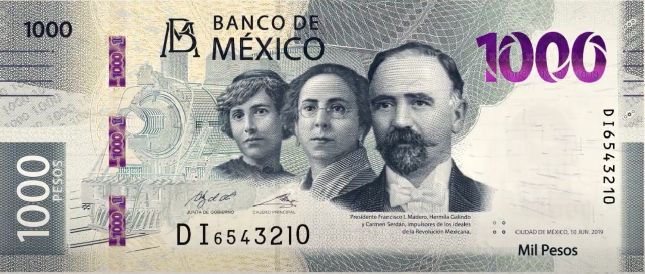Banxico presenta el nuevo billete de mil pesos - billete-mil-pesos-anverso-2020