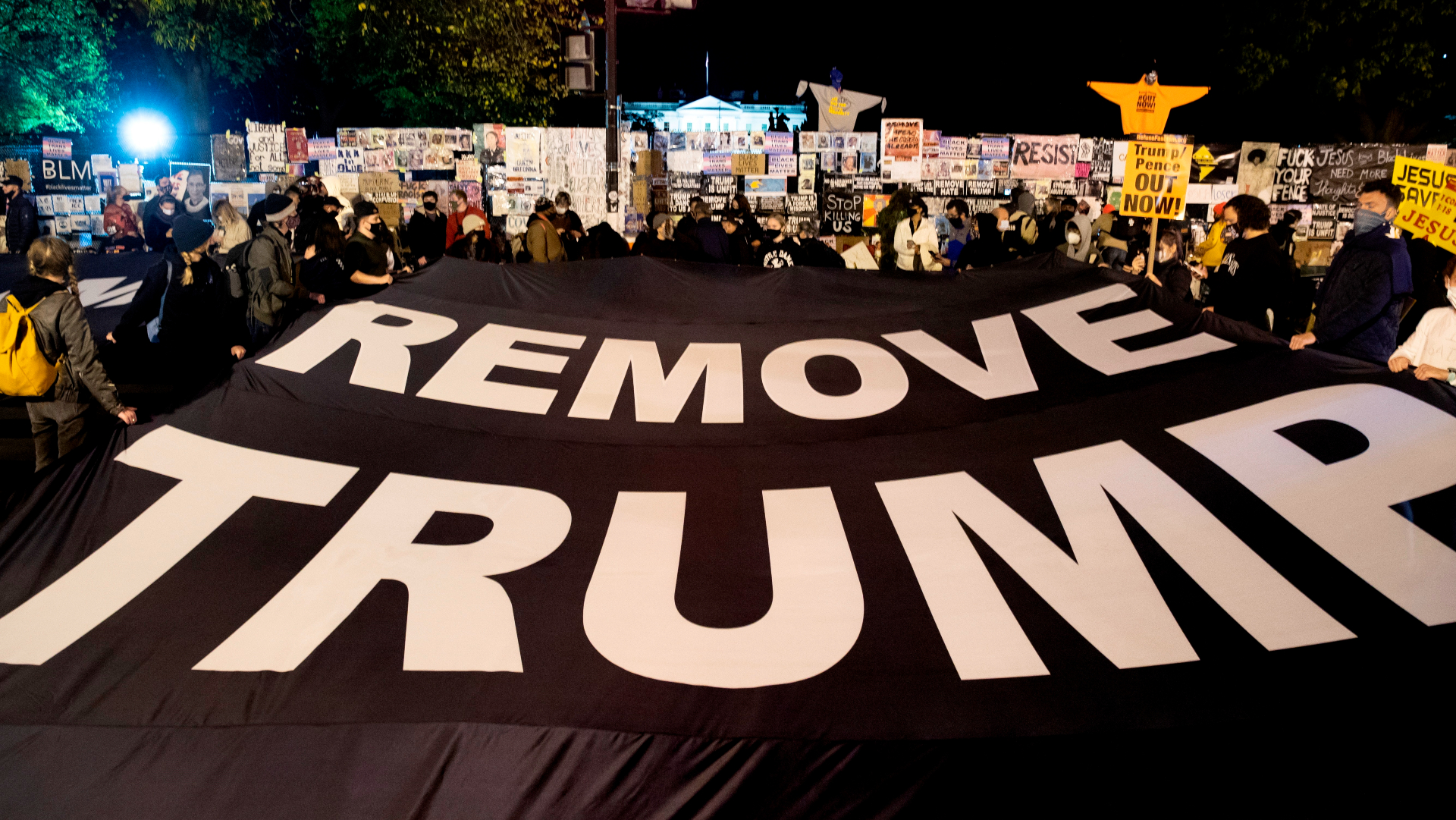 Se registran momentos de tensión muy cerca de la Casa Blanca