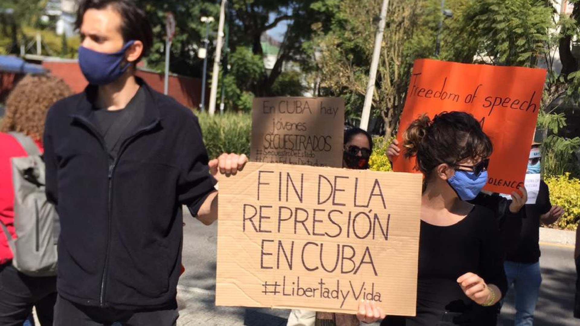 Cubanos en México condenan represión a grupo disidente Movimiento San Isidro