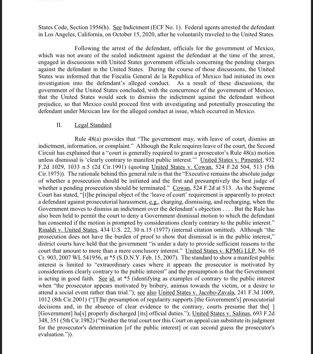 El general Salvador Cienfuegos retornará a México para seguir su proceso, confirma el canciller Ebrard - documentos-ebrard-02