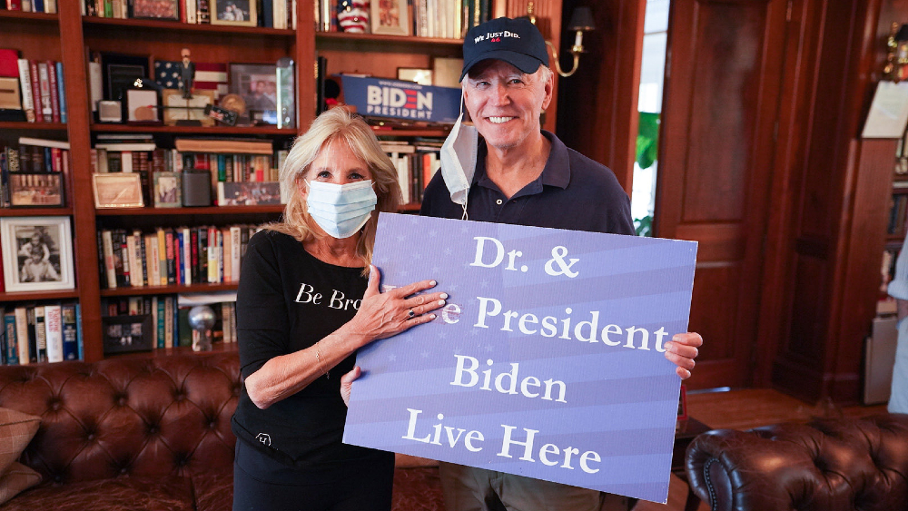 Así festejó Jill Biden, futura primera dama de EE.UU., el triunfo de su esposo en las elecciones