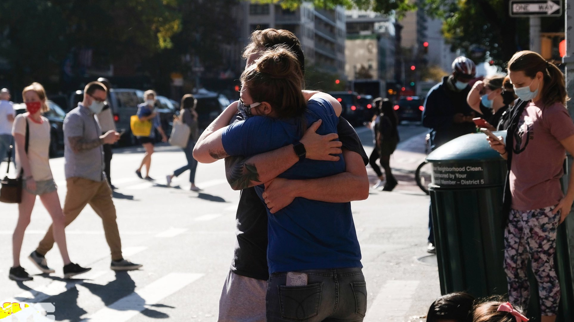 #FOTOS Así celebraron los estadounidenses la victoria de Joe Biden - joe-biden-celebracion-nueva-york-triunfo-5