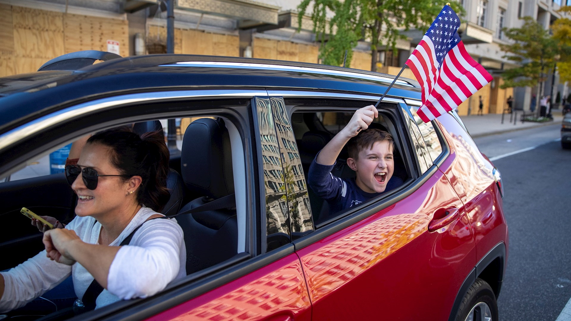 #FOTOS Así celebraron los estadounidenses la victoria de Joe Biden - joe-biden-celebracion-washington-triunfo-5