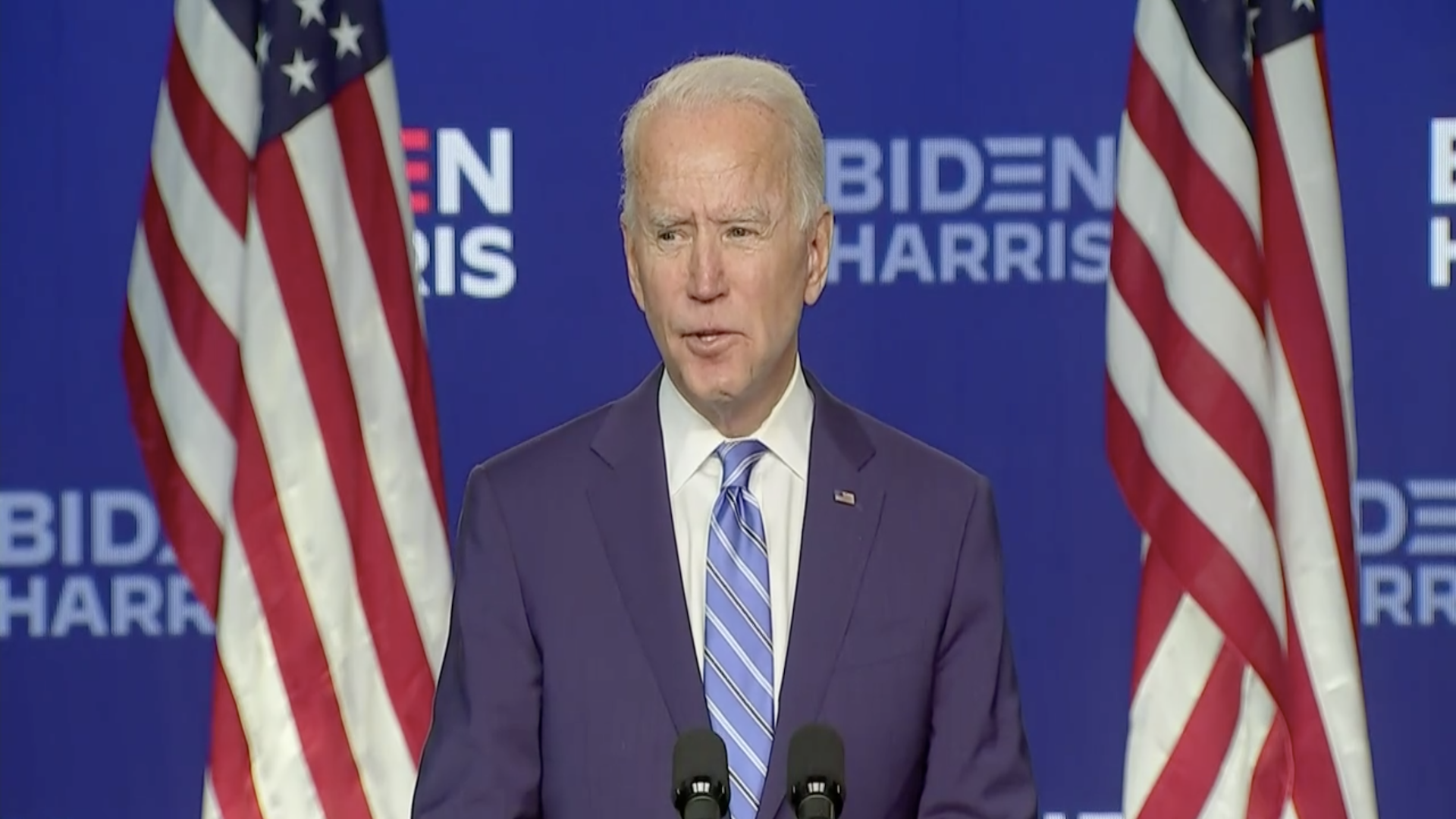 #Video “No estoy aquí para declarar que hemos ganado, pero cuando acabe el escrutinio vamos a ganar”: Joe Biden