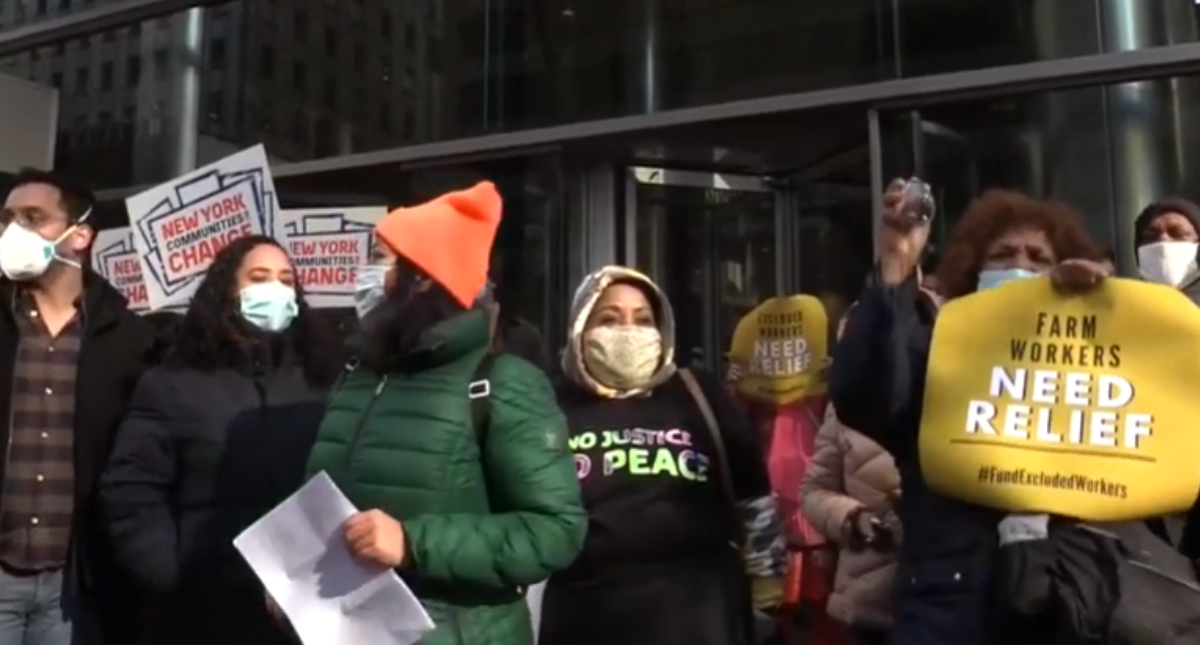 Indocumentados desempleados piden un fondo de alivio en Nueva York