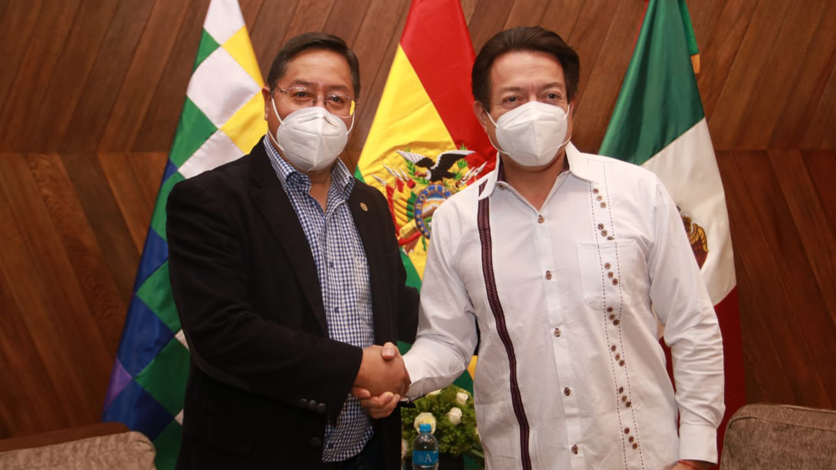 Critica Muñoz Ledo asistencia de Mario Delgado a investidura de Luis Arce en Bolivia