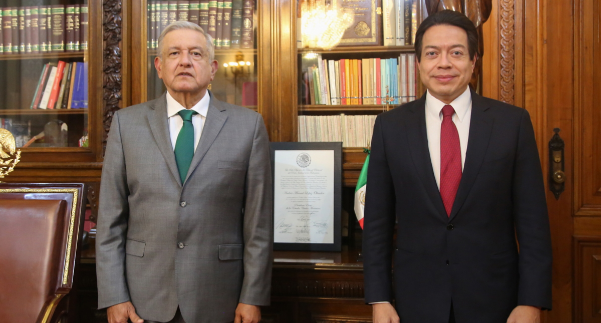 López Obrador agradece a Mario Delgado por impulsar reformas de la 4-T en Cámara de Diputados