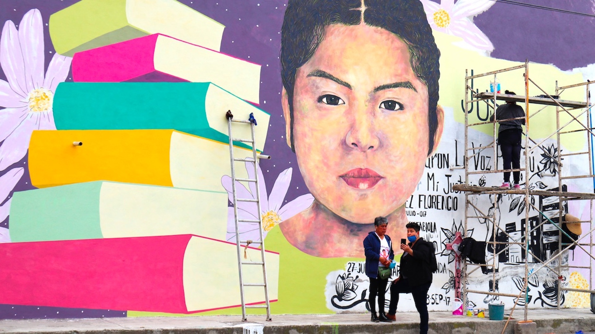 Mural dedicado a víctima de feminicidio busca transformar dolor en dignidad en Chimalhuacán