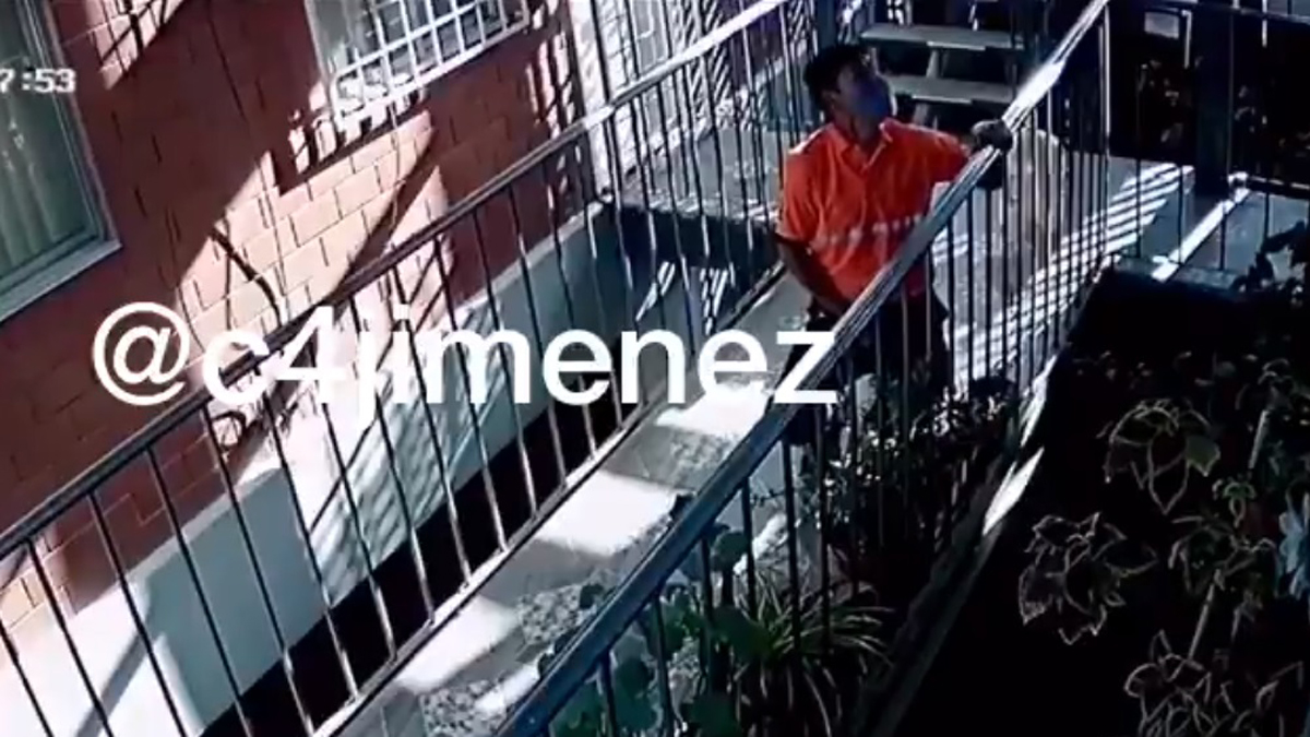 #Video Orina repartidor de agua plantas de vecinos en la GAM