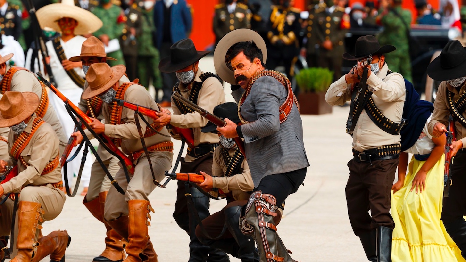 Gobierno de México defiende proyecto de la Cuarta Transformación en conmemoración del Día de la Revolución - representacion-dia-de-la-revolucion