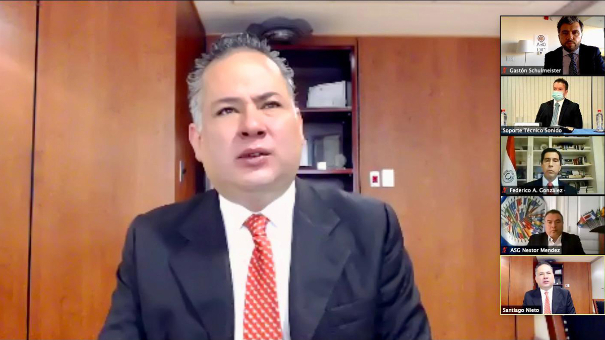 Santiago Nieto asume Vicepresidencia de grupo contra lavado de activos de la OEA