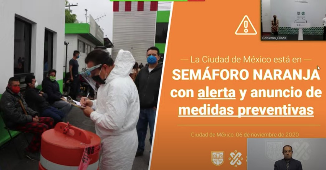 Ciudad de México permanecerá en Semáforo Naranja con Alerta por COVID-19; reducirán una hora horario a restaurantes - semaforo-naranja