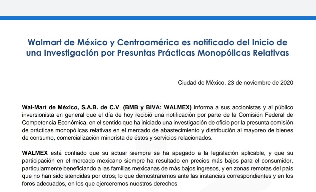 Confirma Walmart investigación en su contra por presuntas prácticas monopólicas; afirma operar bajo legislación aplicable - walmart-practicas-monopolicas