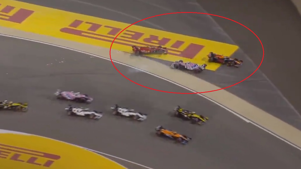 #Video Leclerc impacta a ‘Checo’ Pérez en GP de Sakhir