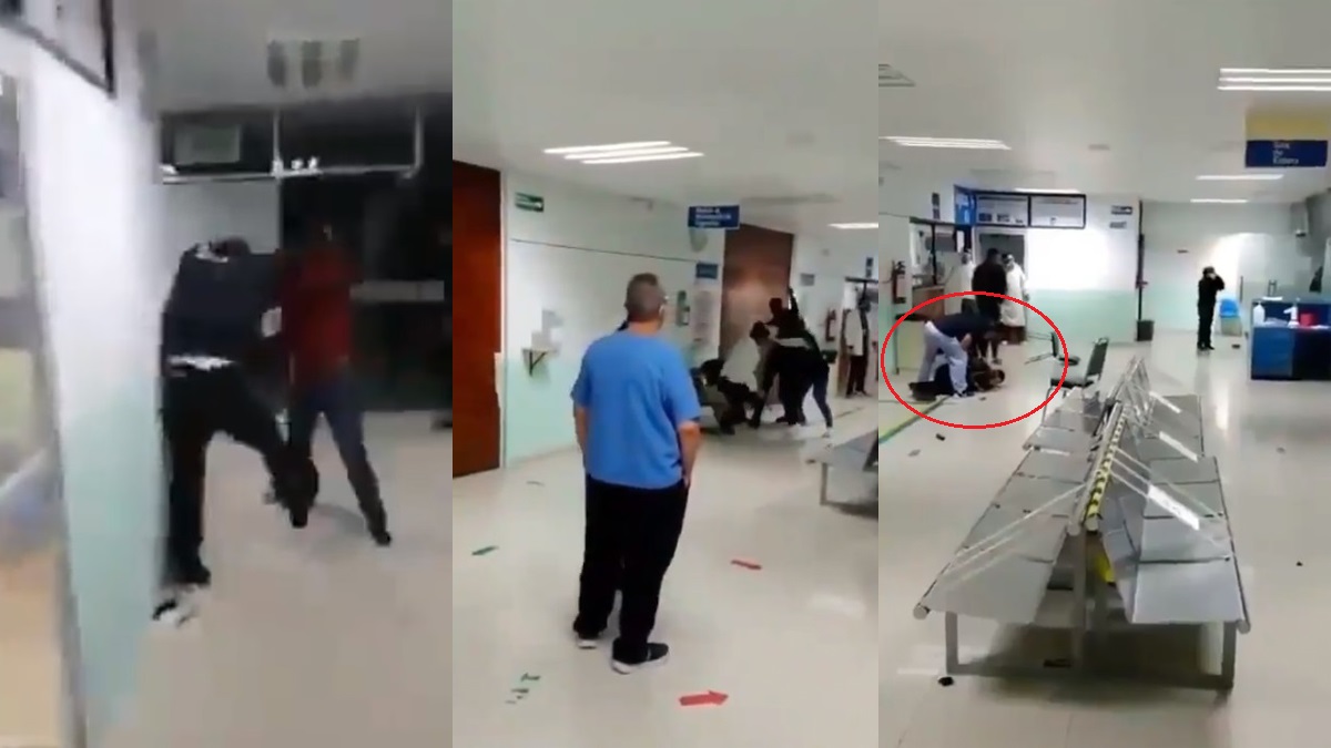 #Video Exigen atención médica por COVID-19 a golpes en hospital de Tlaxcala