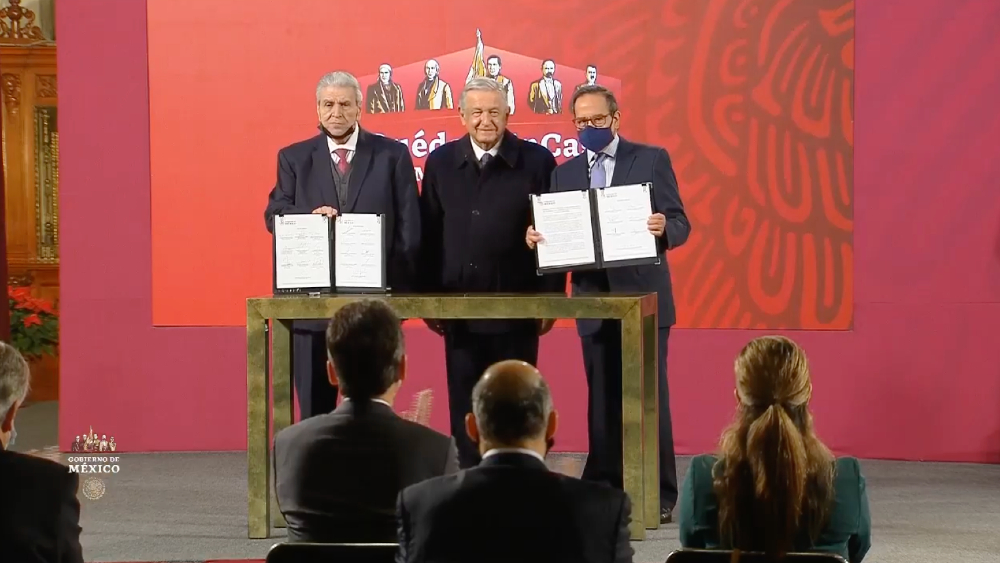 Rechazan Coparmex, Canacintra y CNA acuerdo entre CCE y Gobierno sobre outsourcing - amlo-carlos-salazar-carlos-aceves