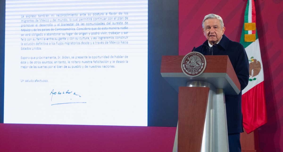 El presidente López Obrador al fin felicitó a Joe Biden