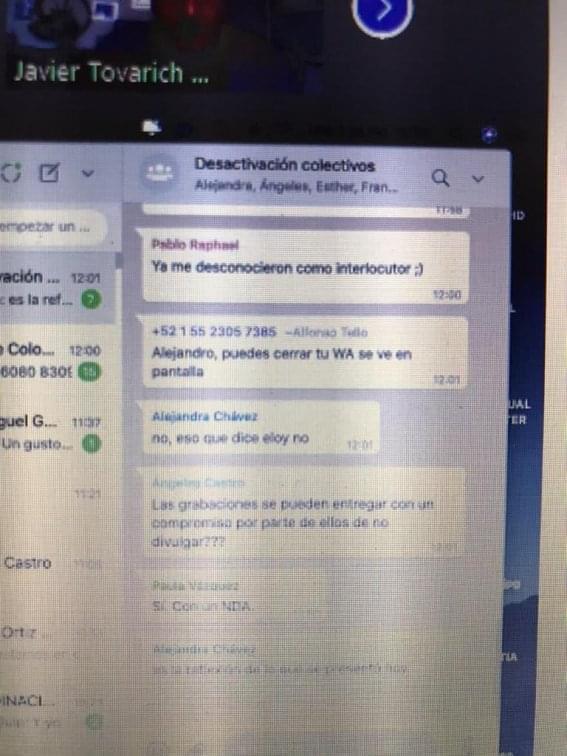 Gobierno de México desdeña a artistas y precariza aun más su situación, acusan consejos de Danza y Teatro - chat-desactivacion-de-colectivos2