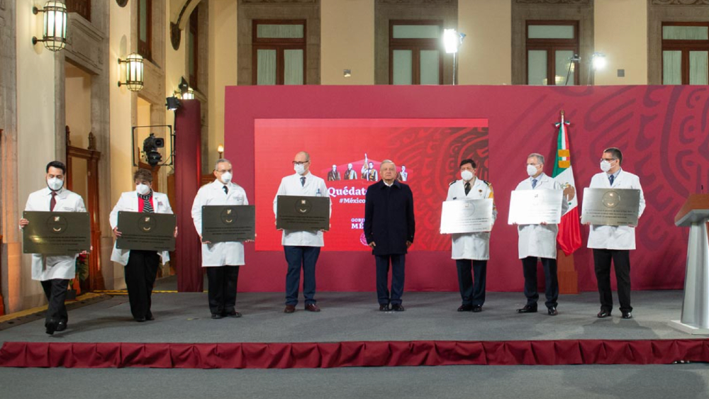 Gobierno de México reconoce con la Condecoración Miguel Hidalgo al personal de salud de hospitales COVID-19