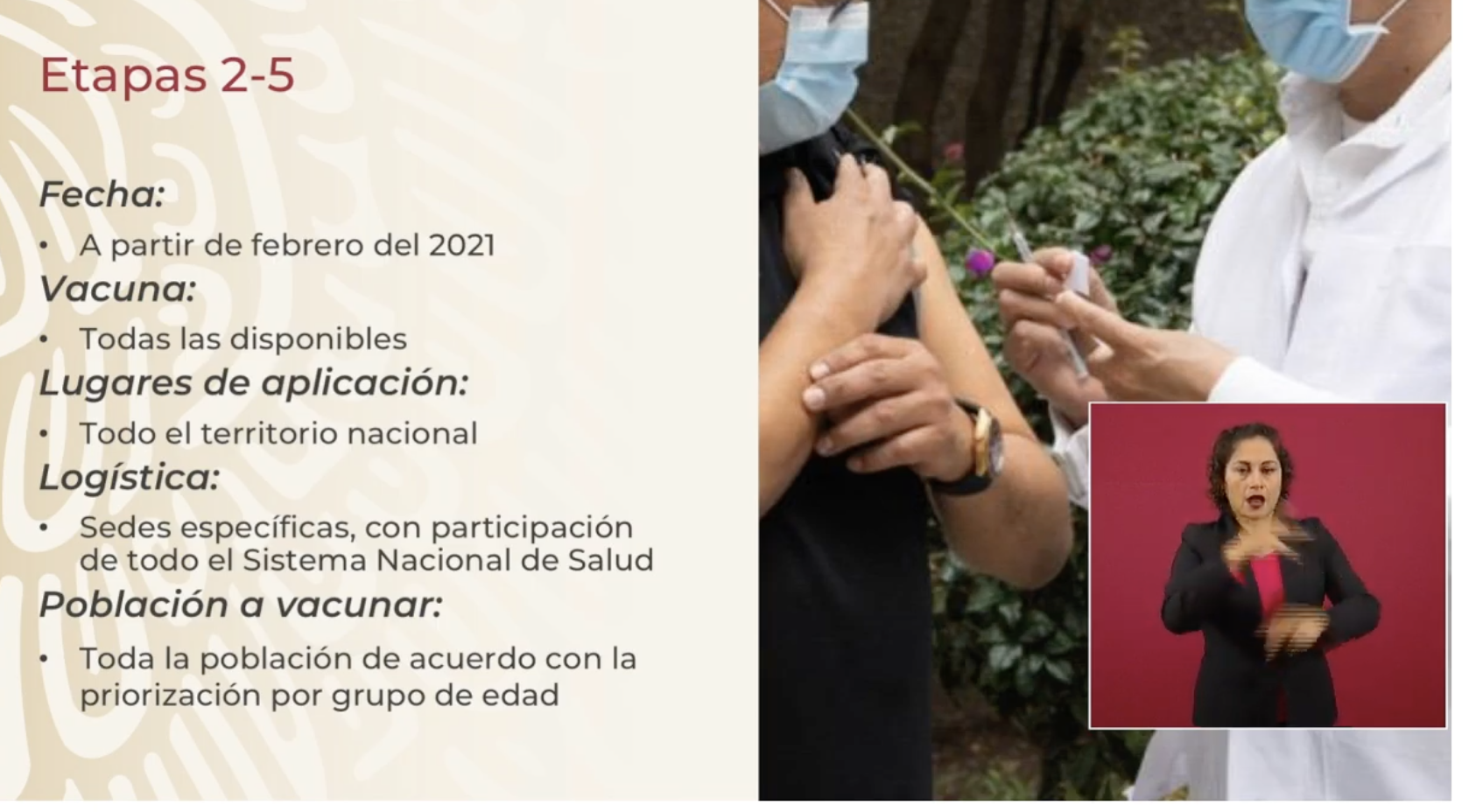 Presenta Gobierno el Plan Nacional de Vacunación contra COVID-19. Prometen que, en 2021, habrá cobertura nacional - etapas-vacunacion-mexco-covid19-coronavirus-3