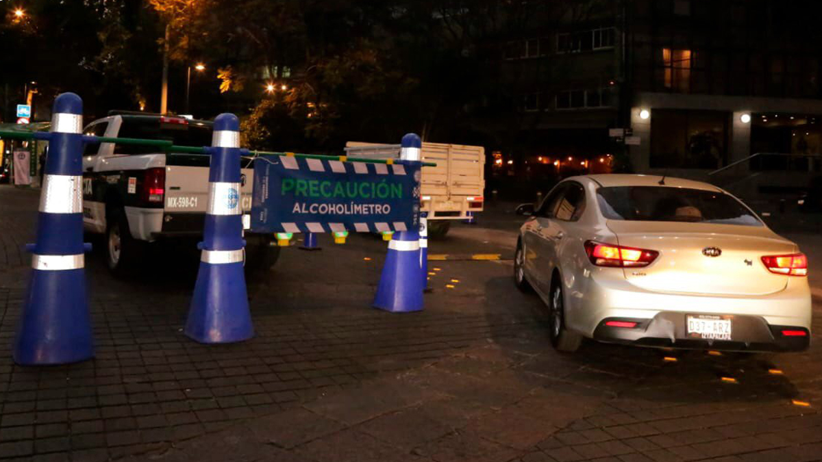 Arranca en Ciudad de México alcoholímetro decembrino; operará las 24 h - filtro-de-alcoholimetro-en-cdmx