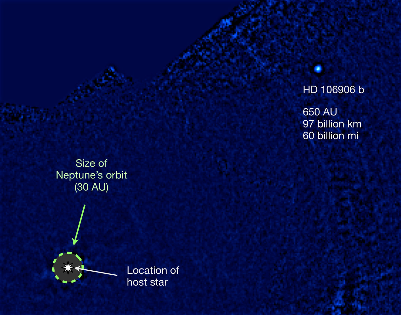 Exoplaneta arroja luz sobre teoría del "noveno planeta" en nuestro Sistema Solar - hd106906-b-exoplaneta