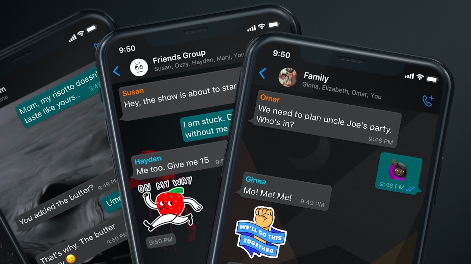 Fondos de pantalla personalizados y nuevo buscador de stickers,las mejoras de WhatsApp - modo-oscuro