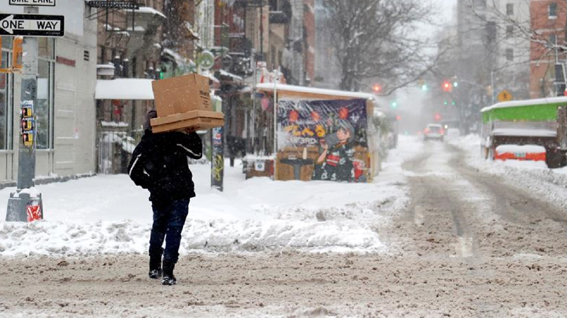 Nueva York registra la mayor nevada en varios años