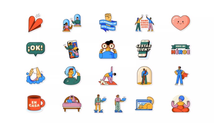 Fondos de pantalla personalizados y nuevo buscador de stickers,las mejoras de WhatsApp - stickers-oms